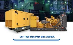 Cho Thuê Máy Phát Điện 250kVA, Máy Mỹ/Nhật, Có Sẵn Kho